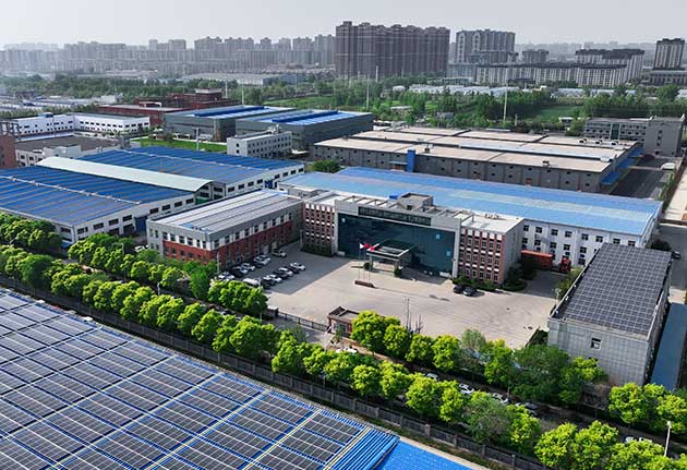 Factory aerial view